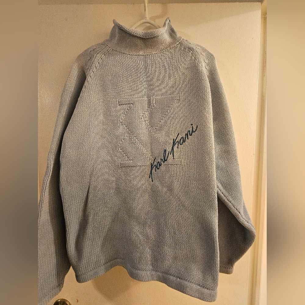 Karl Kani Light Gray Turtleneck Sweater